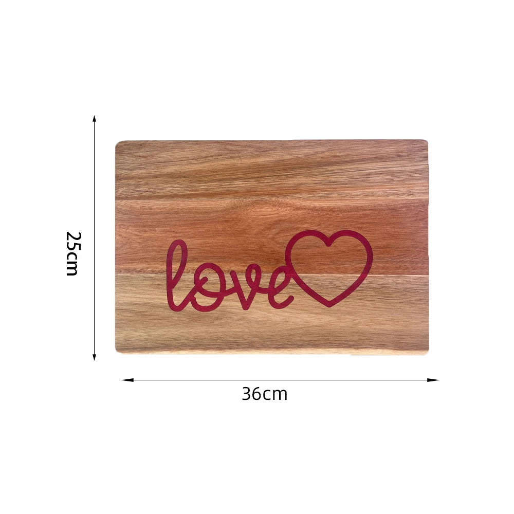 Acacia Wood Cutting Board With Resin Wave & Sea Epoxy Resin Ocean Pan for Kitchen Meal Prep Serving Tray Cheese & Cutting Board - Tegulane Global