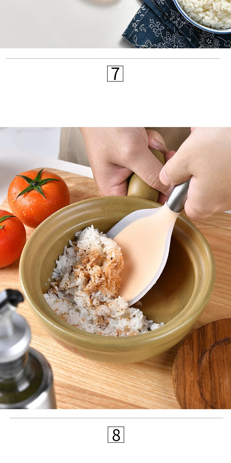 1/5Pcs Non-stick Silicone Spoon Cooking Spoon Anti-scalding Pot Rice High-temperature-resistant Spoon Durable Kitchen Gadgets - Tegulane Global