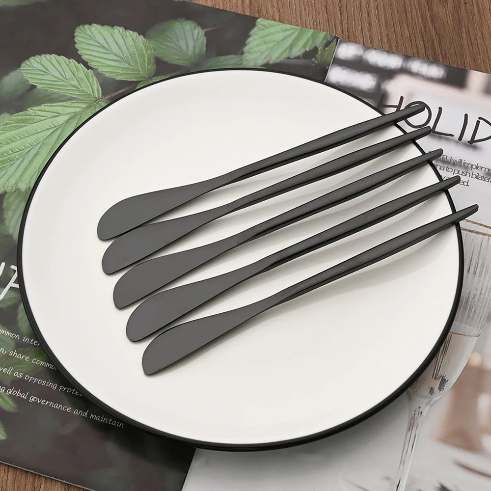 6Pcs Multifunctional Cheese Butter Knife Cheese Tools Knife Stainless Steel Household Breakfast Bread Jam Knife Kitchen Gadgets - Tegulane Global