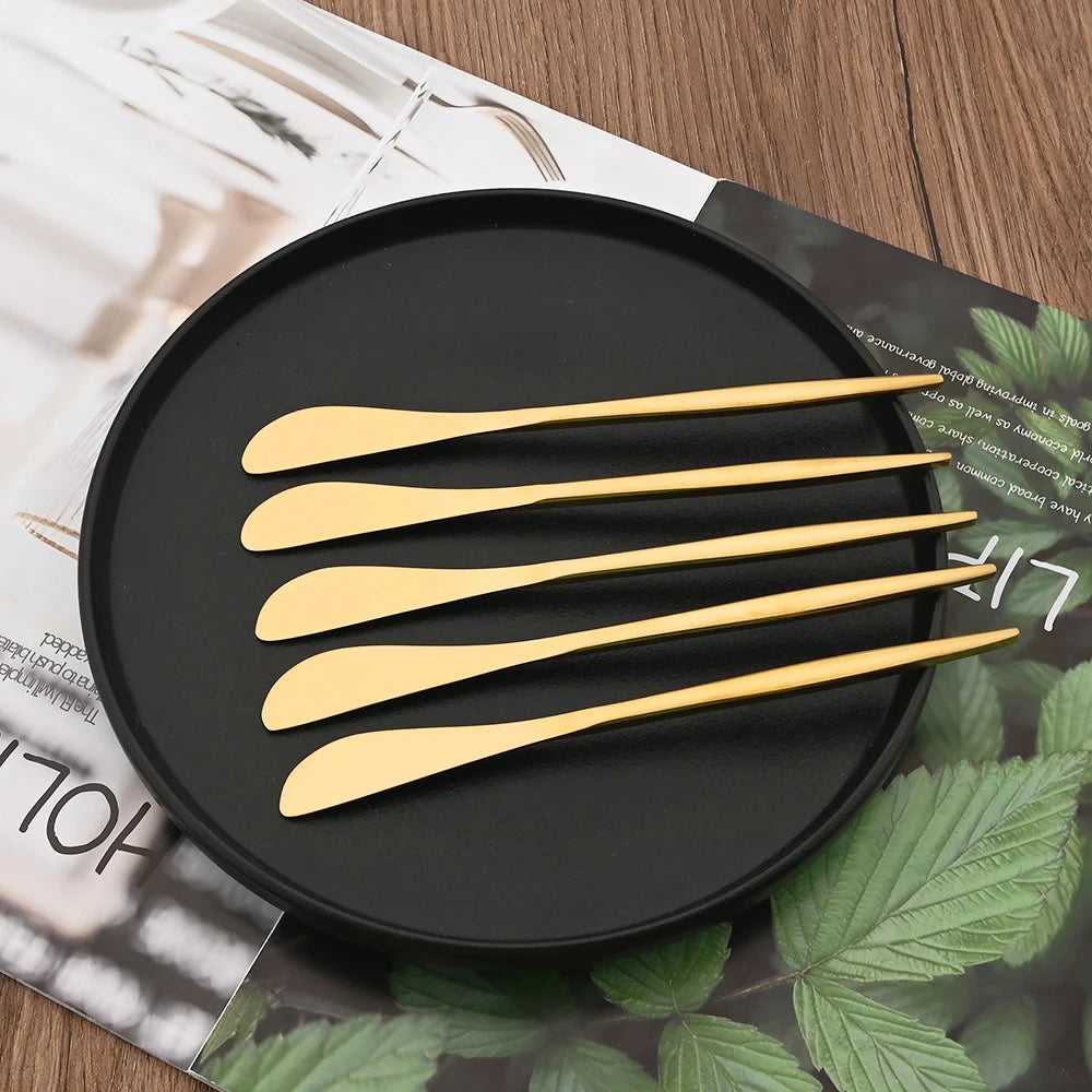 6Pcs Multifunctional Cheese Butter Knife Cheese Tools Knife Stainless Steel Household Breakfast Bread Jam Knife Kitchen Gadgets - Tegulane Global