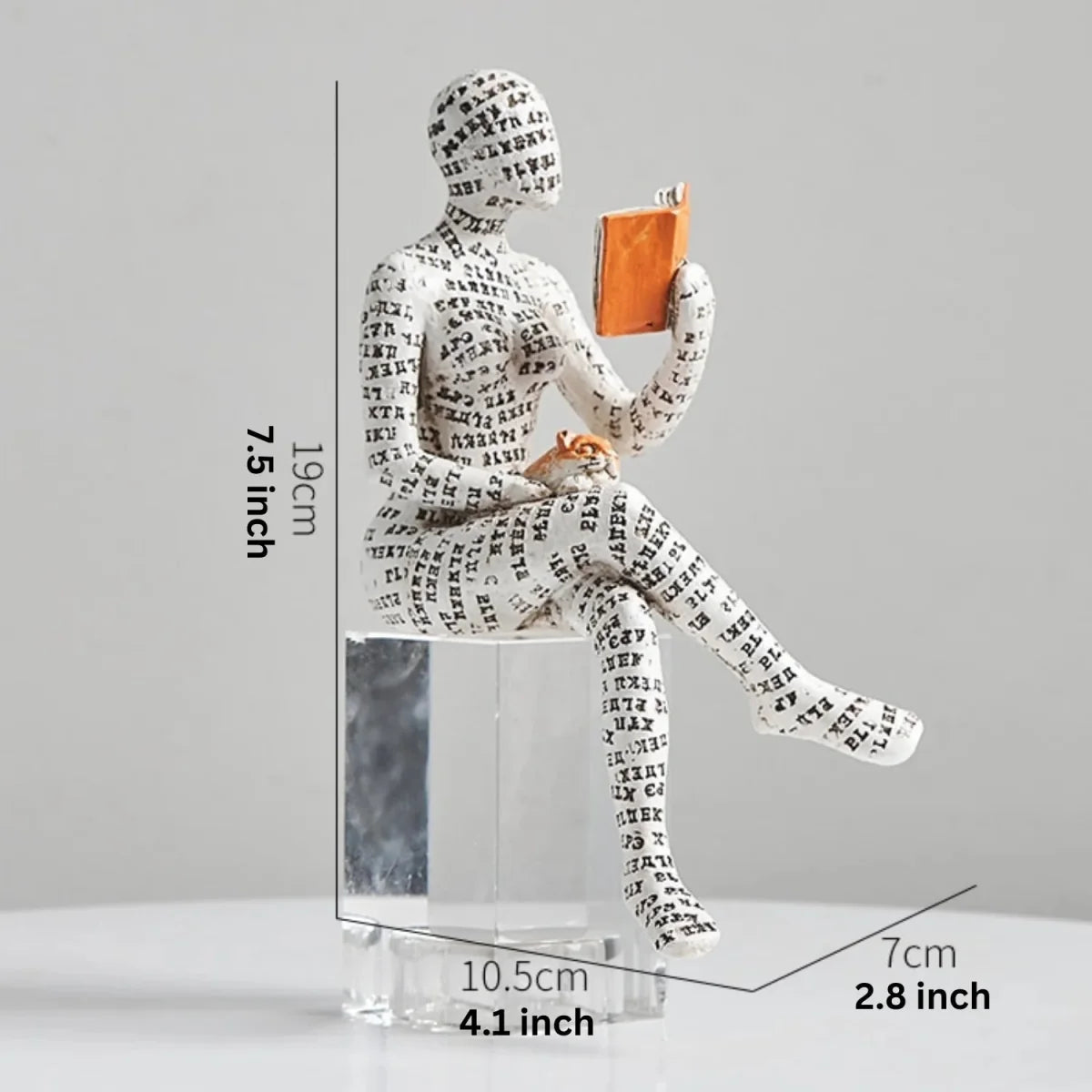 Abstract Resin Human Figure Sculpture