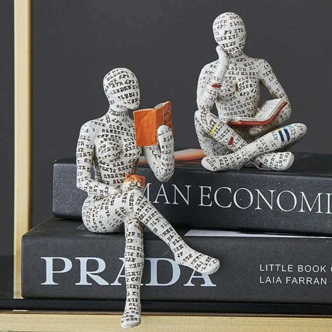 Abstract Resin Human Figure Sculpture