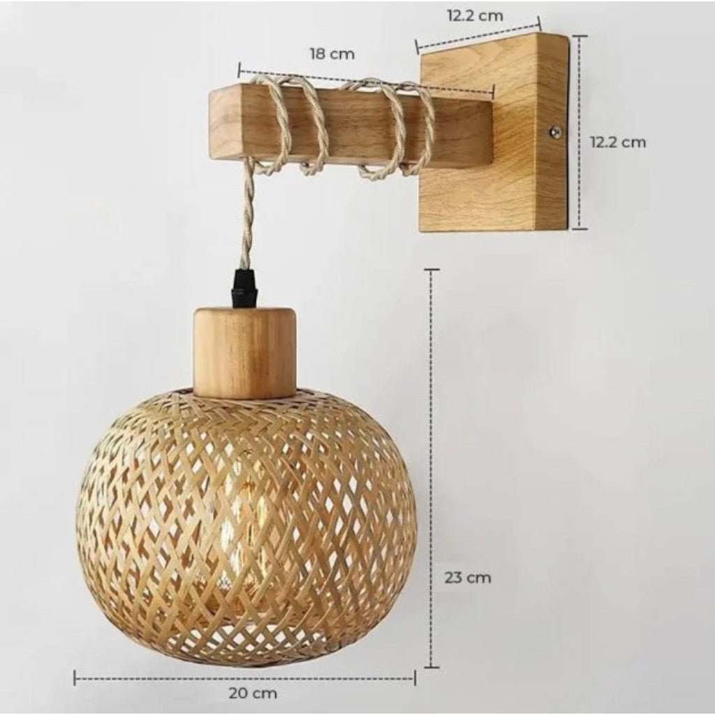 Bakit Rattan Wall Lamp - Tegulane Global