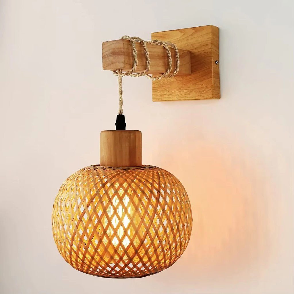 Bakit Rattan Wall Lamp - Tegulane Global