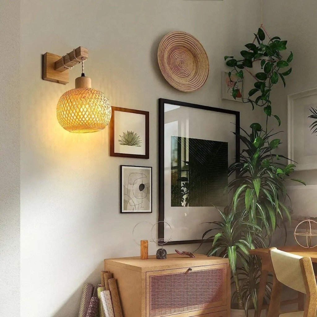 Bakit Rattan Wall Lamp - Tegulane Global