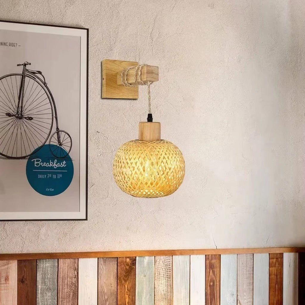 Bakit Rattan Wall Lamp - Tegulane Global
