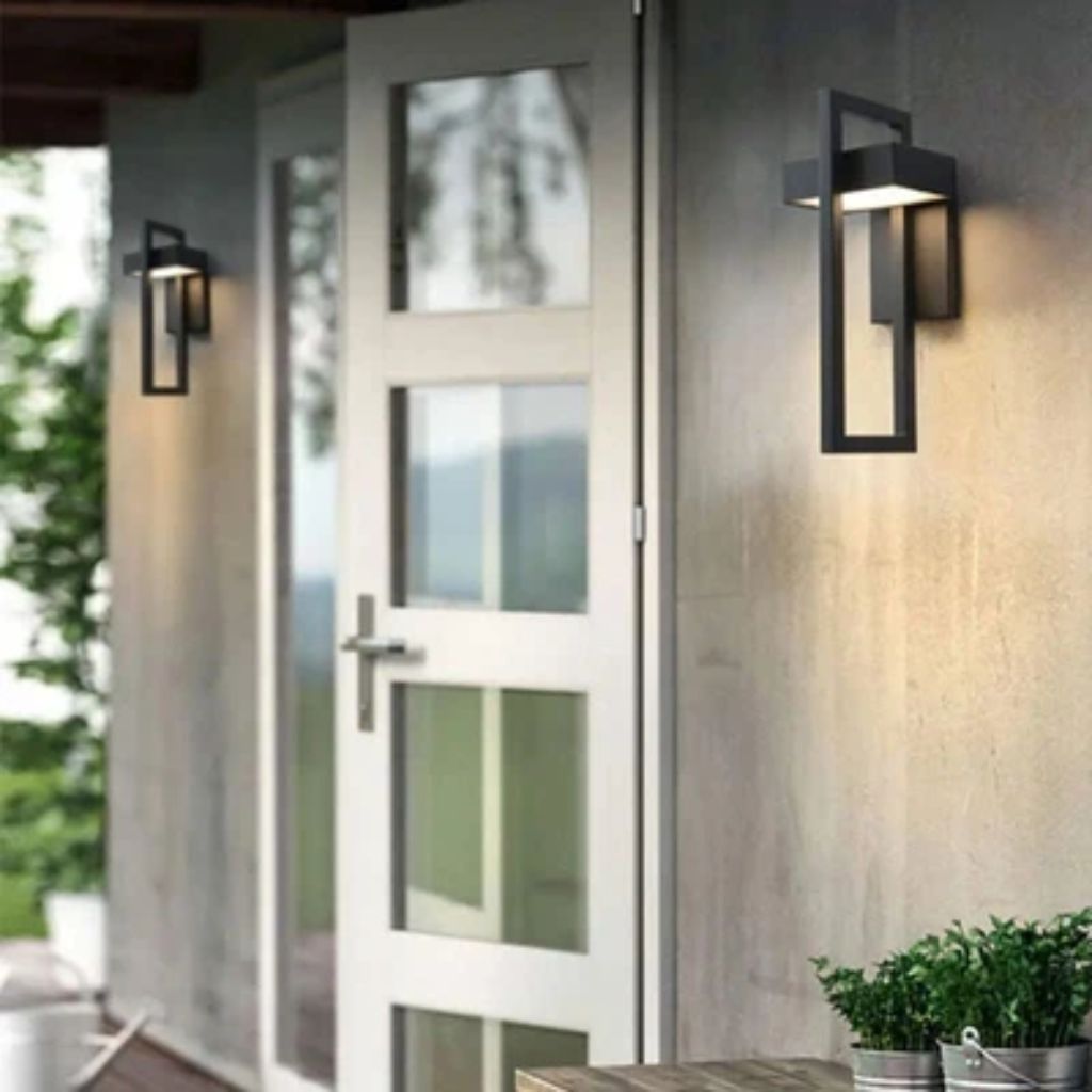 Black Up Down Outdoor Wall Light - Tegulane Global