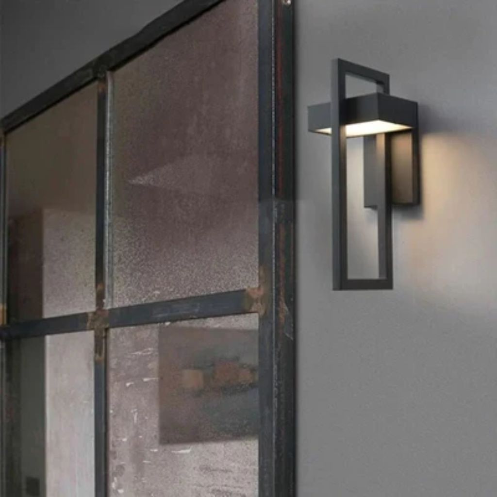Black Up Down Outdoor Wall Light - Tegulane Global
