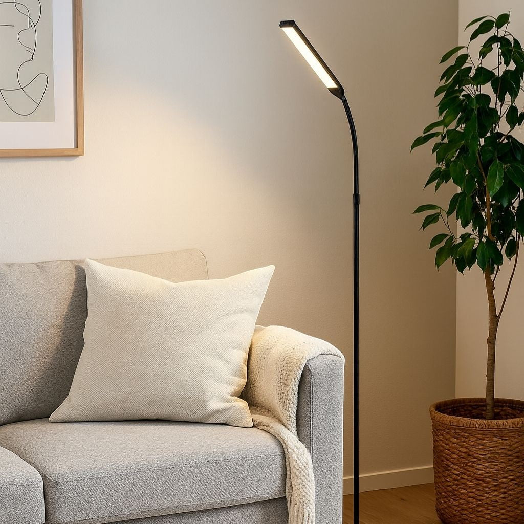 Black Standing Light - Nordic LED Floor Lamp - Tegulane Global