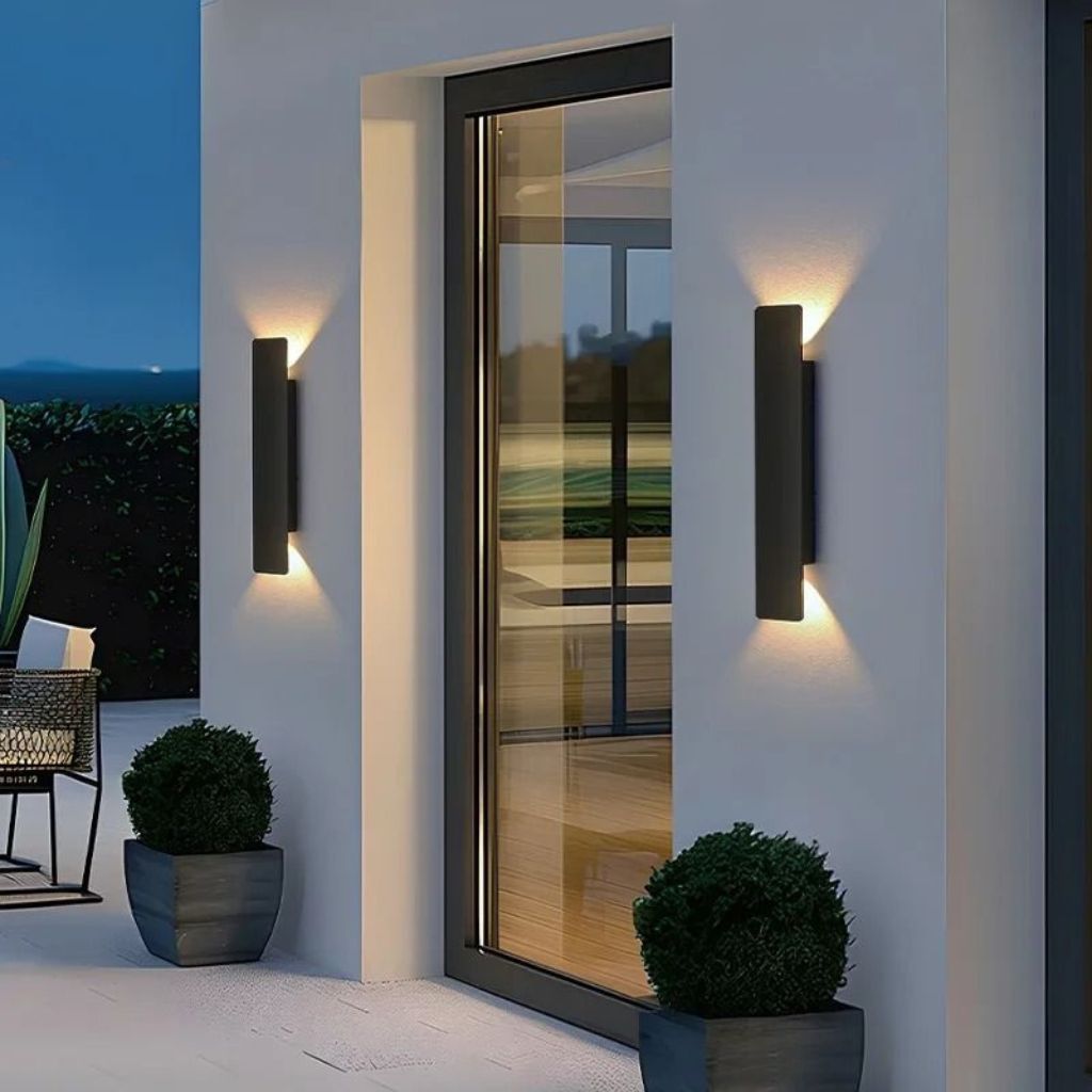 Black Weatherproof LED Wall Lights - Outdoor Style and Durability - Tegulane Global