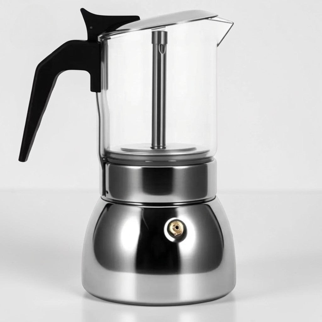 Borosilicate Glass Moka Pot Stovetop Espresso Maker - Tegulane Global