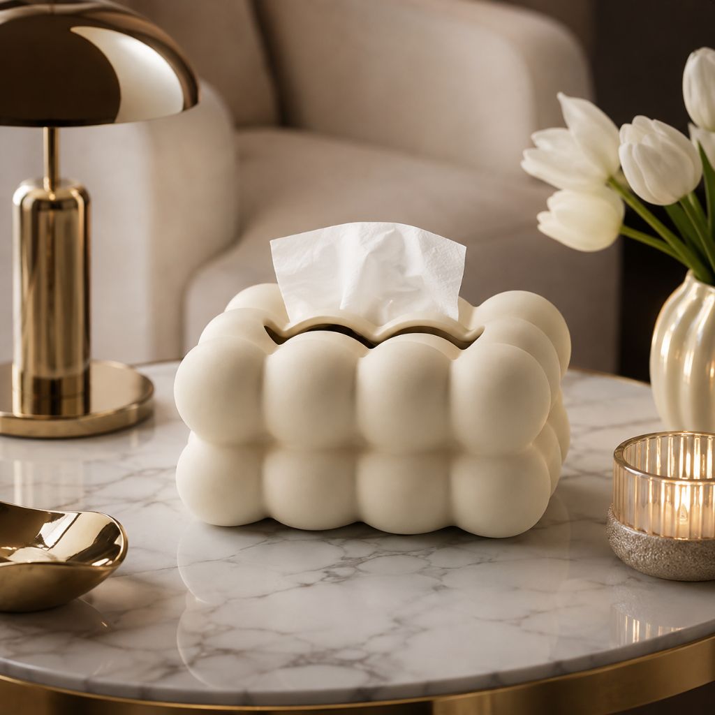 Bubble Ceramic Tissue Box - Tegulane Global