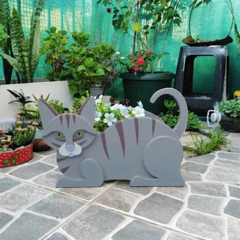 Cat-Shaped PVC Planter - Tegulane Global