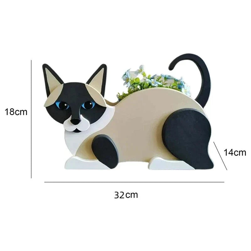 Cat-Shaped PVC Planter - Tegulane Global