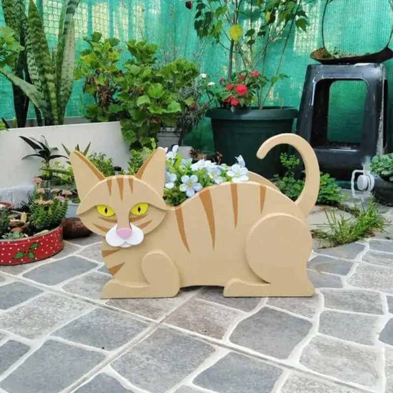 Cat-Shaped PVC Planter - Tegulane Global