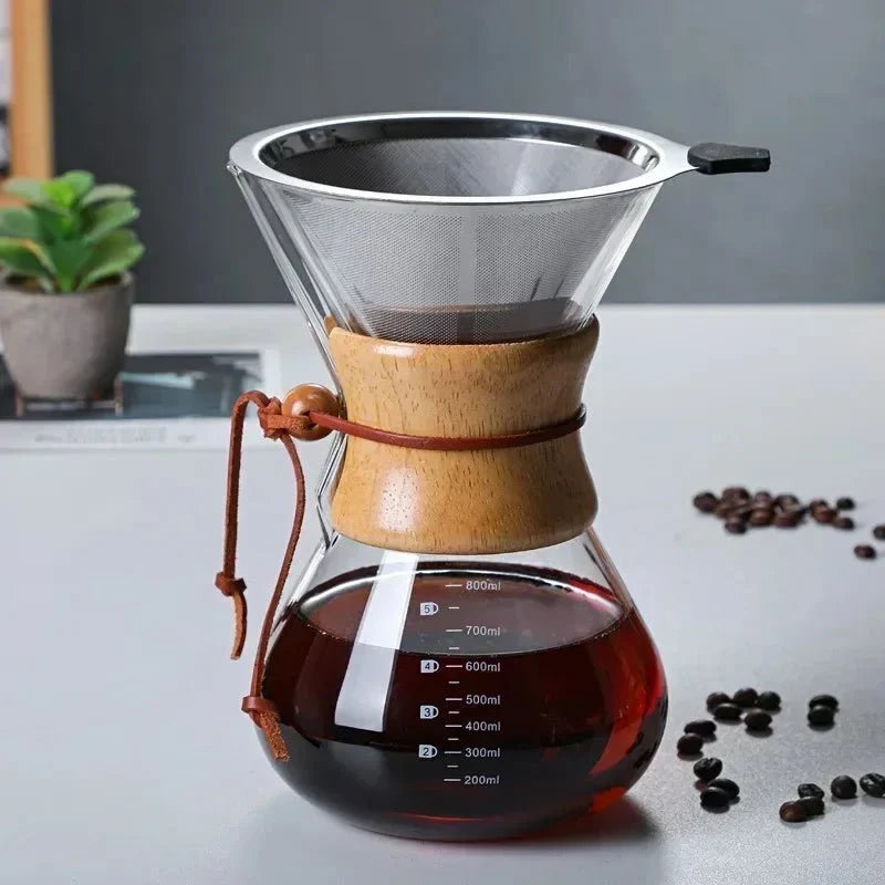 Chemex Coffee Pot with Hario V60 Dripper Set - Tegulane Global