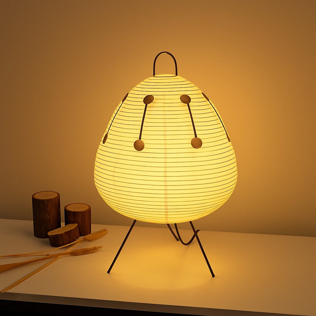 Colorful Paper Japanese Floor Lamp | LED Standing Light - Tegulane Global