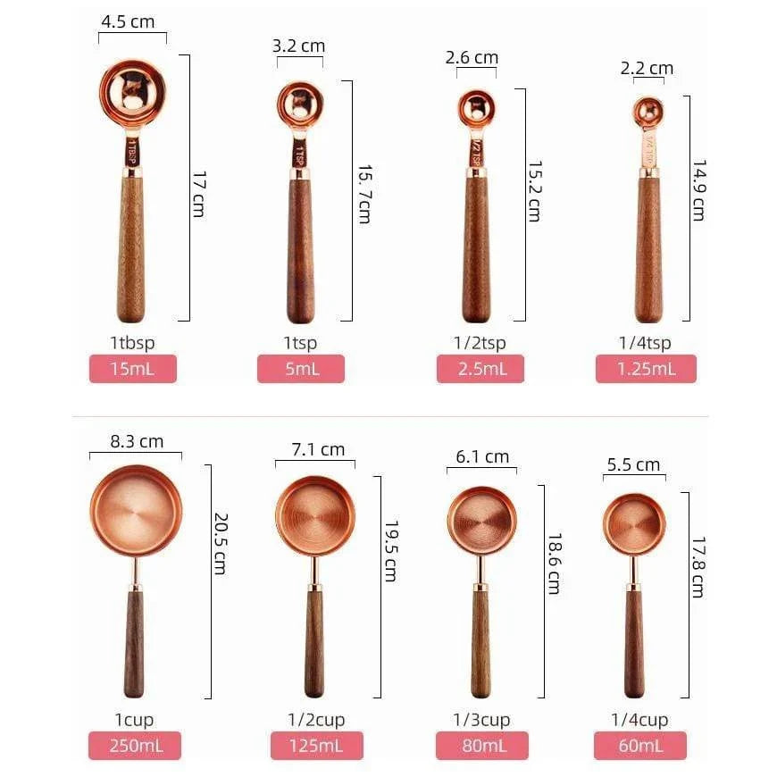 Copper Measuring Set – Luxury Copper-Plated Kitchen Essentials - Tegulane Global