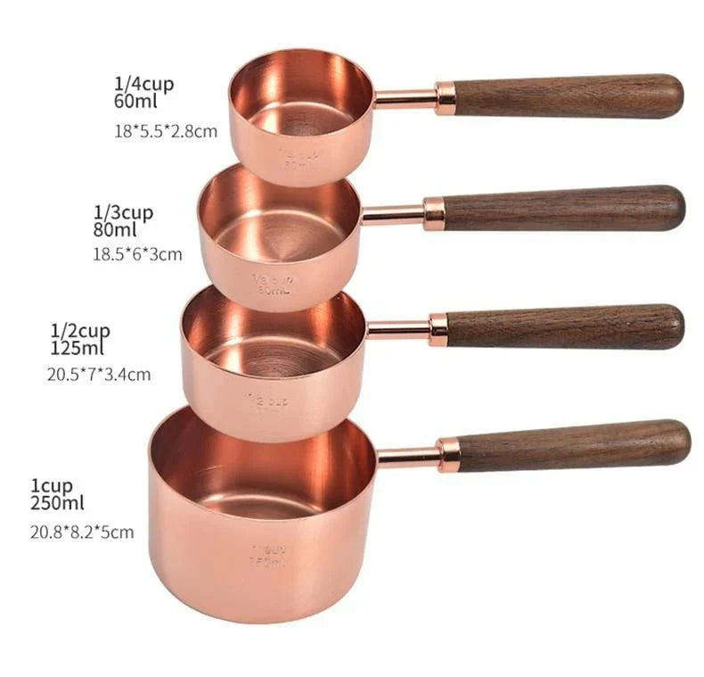 Copper Measuring Set – Luxury Copper-Plated Kitchen Essentials - Tegulane Global