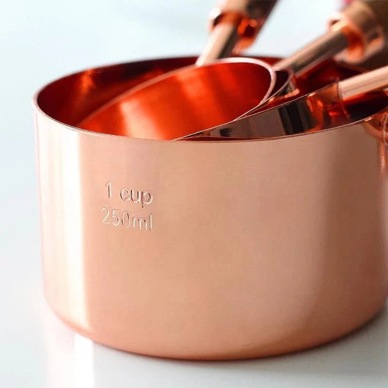 Copper Measuring Set – Luxury Copper-Plated Kitchen Essentials - Tegulane Global