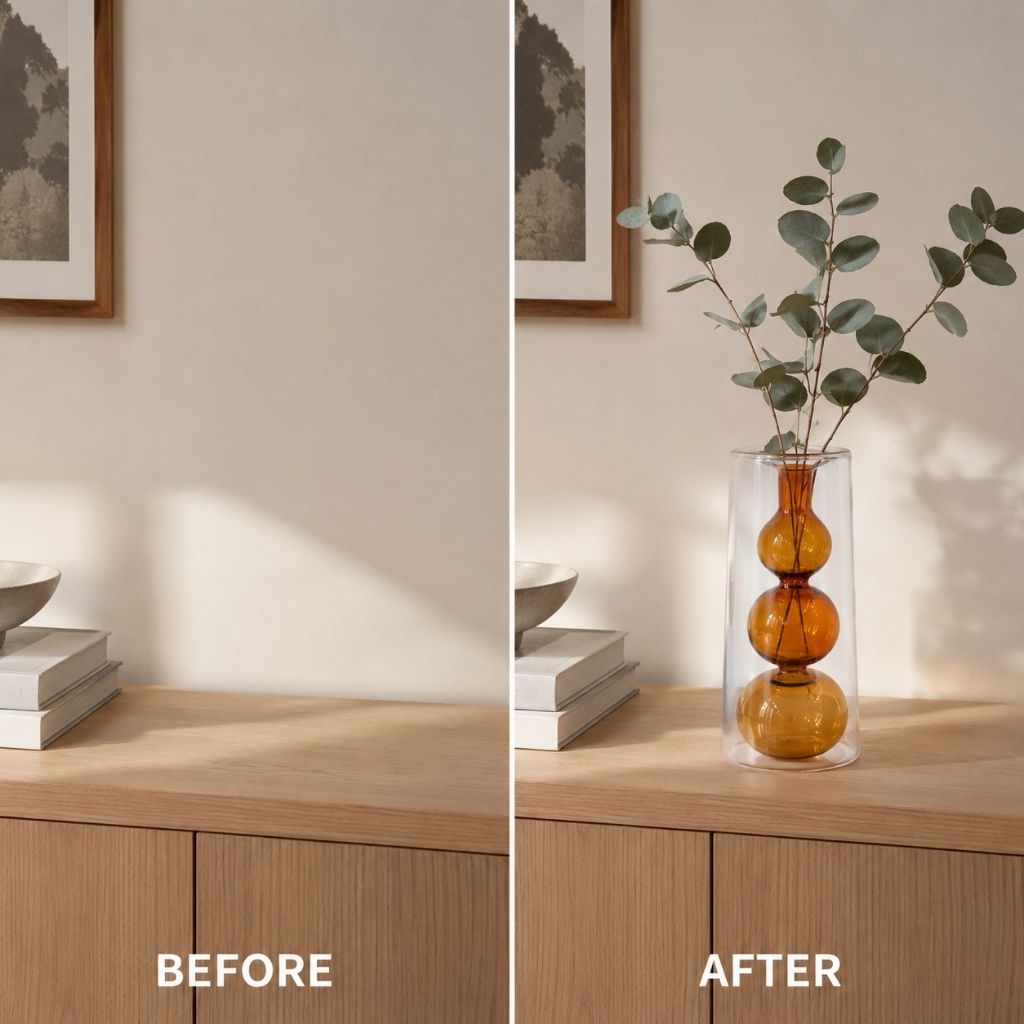 Double-Layer Color Inlay Glass Vase - Tegulane Global