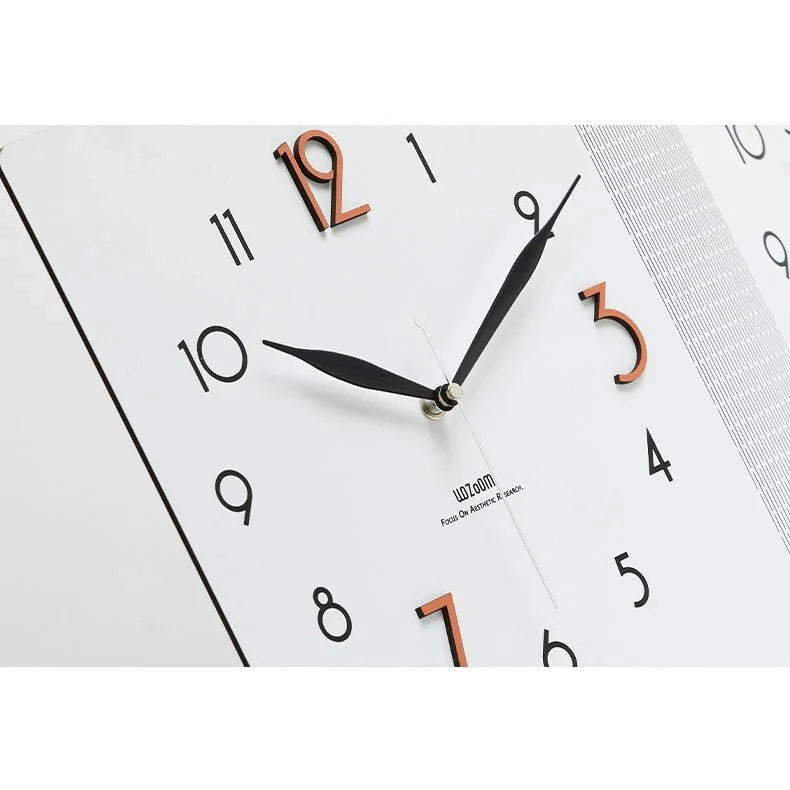 Double-Sided Wooden Corner Wall Clock – Minimalist Design - Tegulane Global