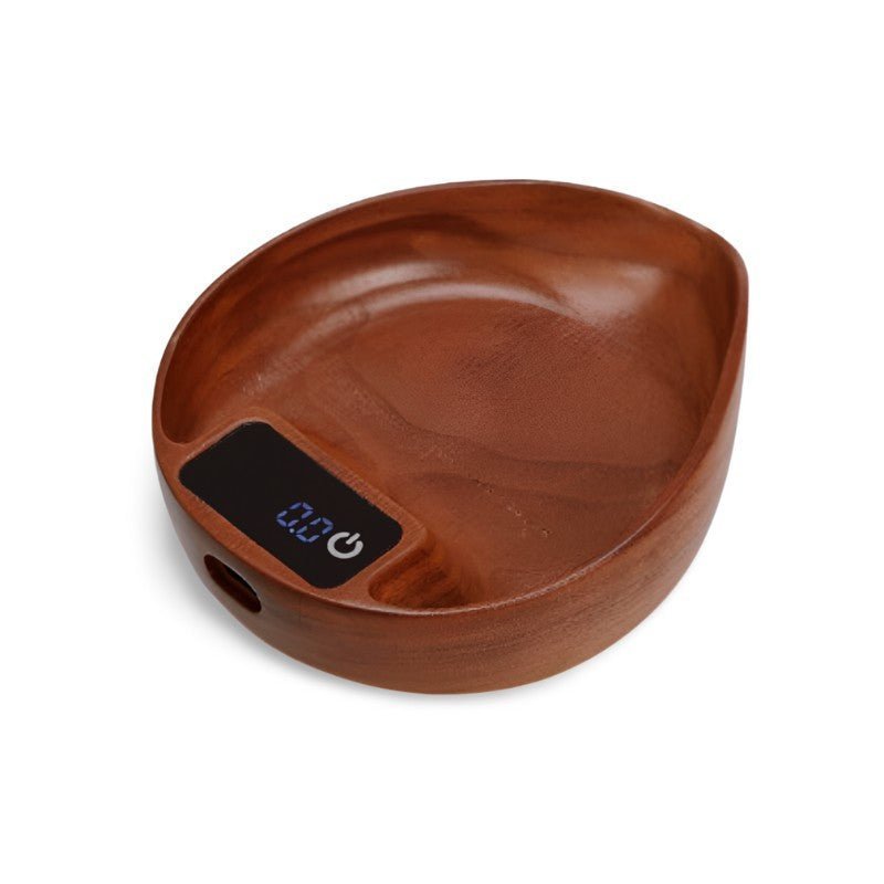 Electronic Wooden Coffee Scale - Leaf Design - Tegulane Global