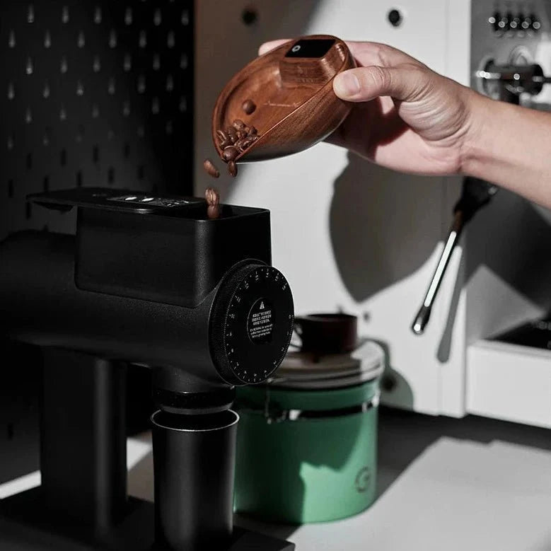 Electronic Wooden Coffee Scale - Leaf Design - Tegulane Global