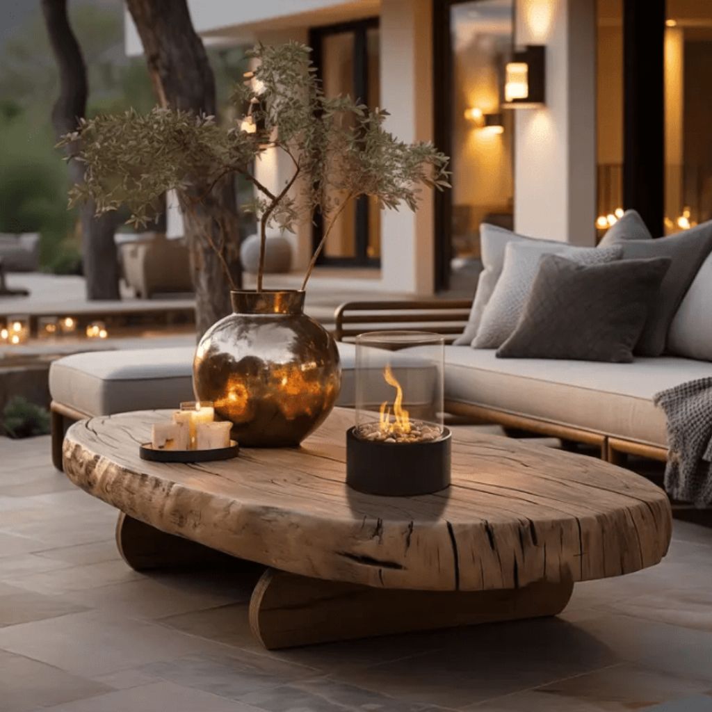 Fire Pit Tabletop Cozy Portable Cylinder Flame - Tegulane Global