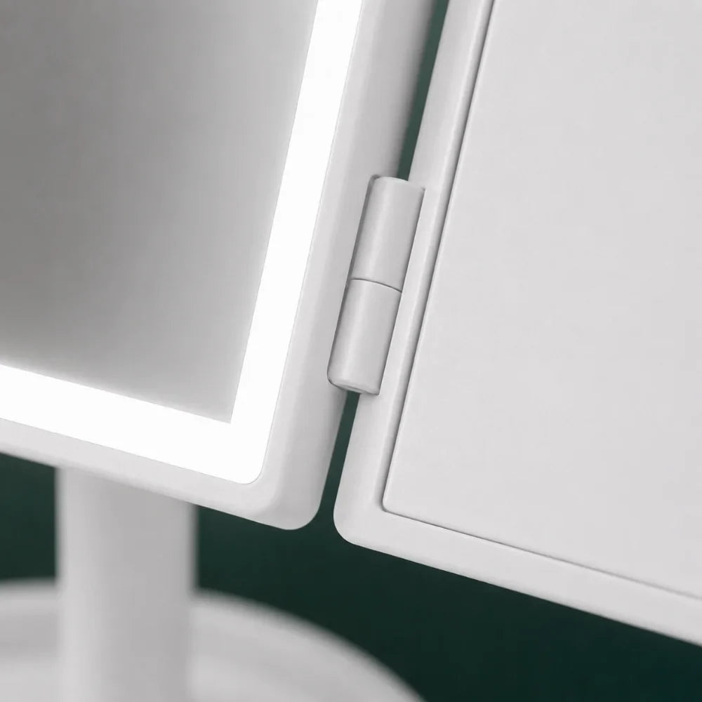 Foldable Makeup Magnifying Mirror with LED Light 3 Tone Dimmable - Tegulane Global