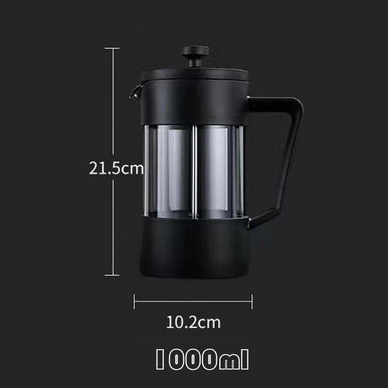 French Press Coffee Maker - Borosilicate Glass - Tegulane Global