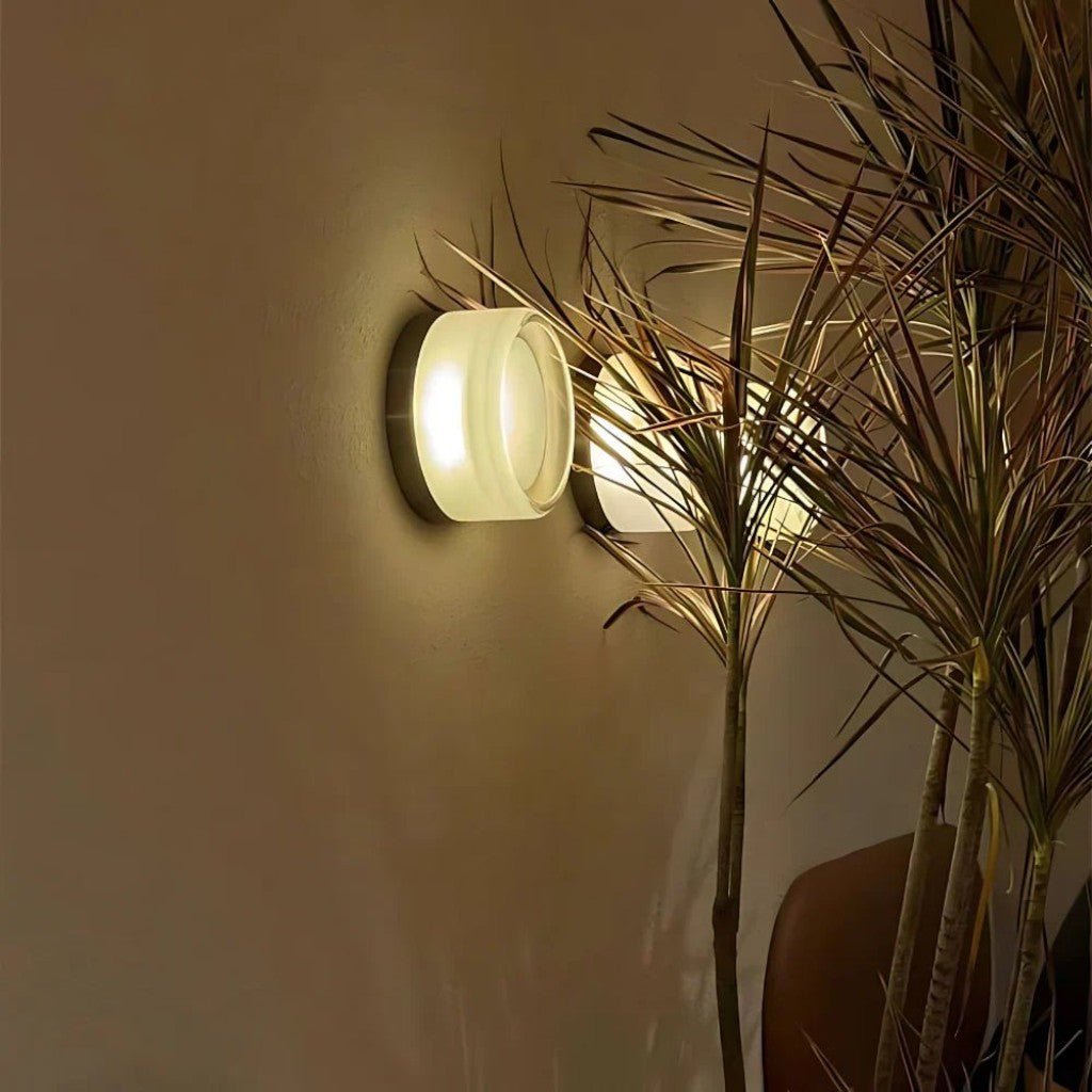 Frosted Glass Wall Sconce - Tegulane Global
