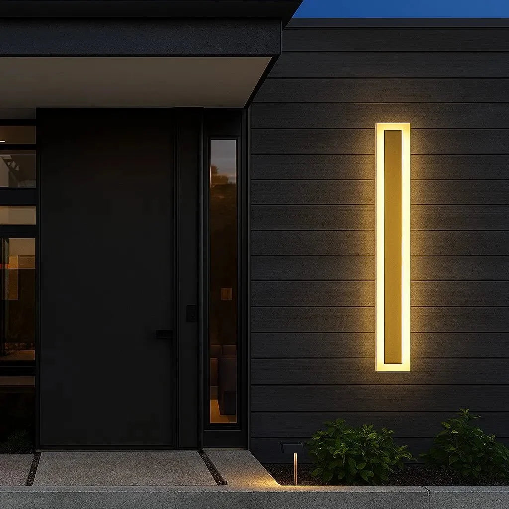 Golden Waterproof LED External Wall Lights - Tegulane Global