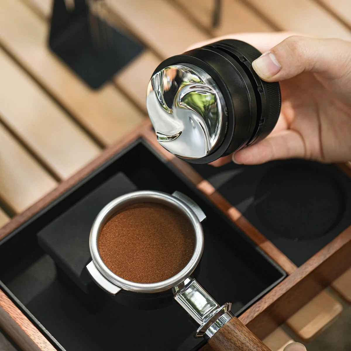 Gravity Espresso Distributor 58.35mm - Adjustable Depth - Tegulane Global