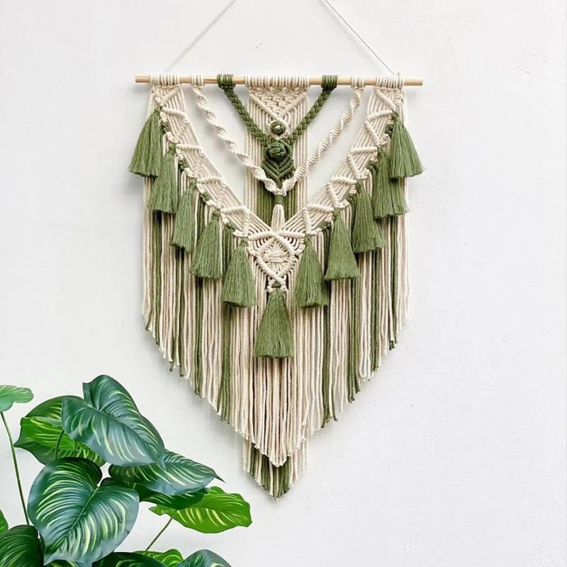 Hand-Woven Boho Macramé Wall Hanging - Tegulane Global