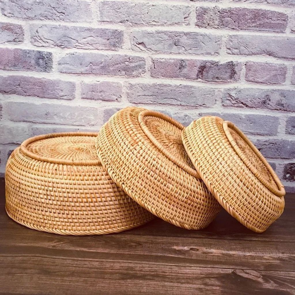 Handwoven Wicker Storage Basket for Home Use - Tegulane Global
