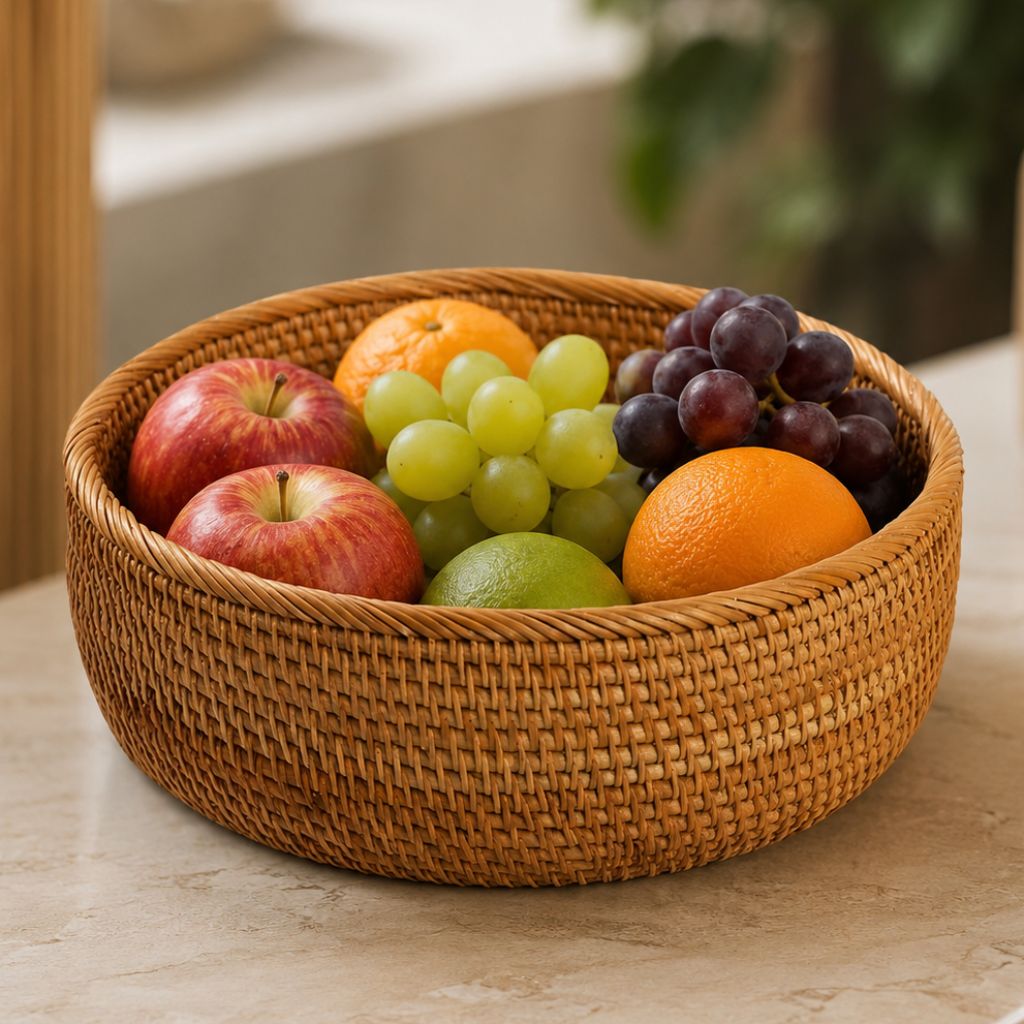 Handwoven Wicker Storage Basket for Home Use - Tegulane Global