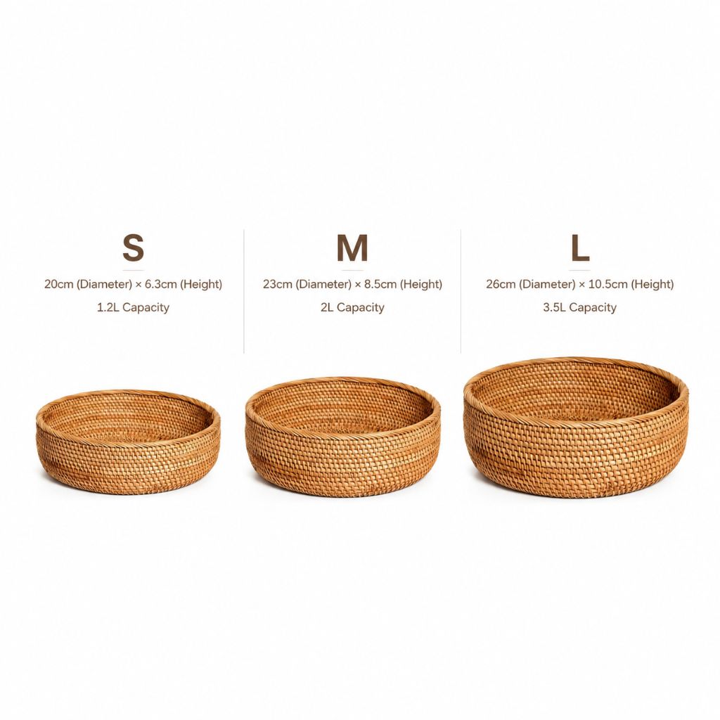 Handwoven Wicker Storage Basket for Home Use - Tegulane Global