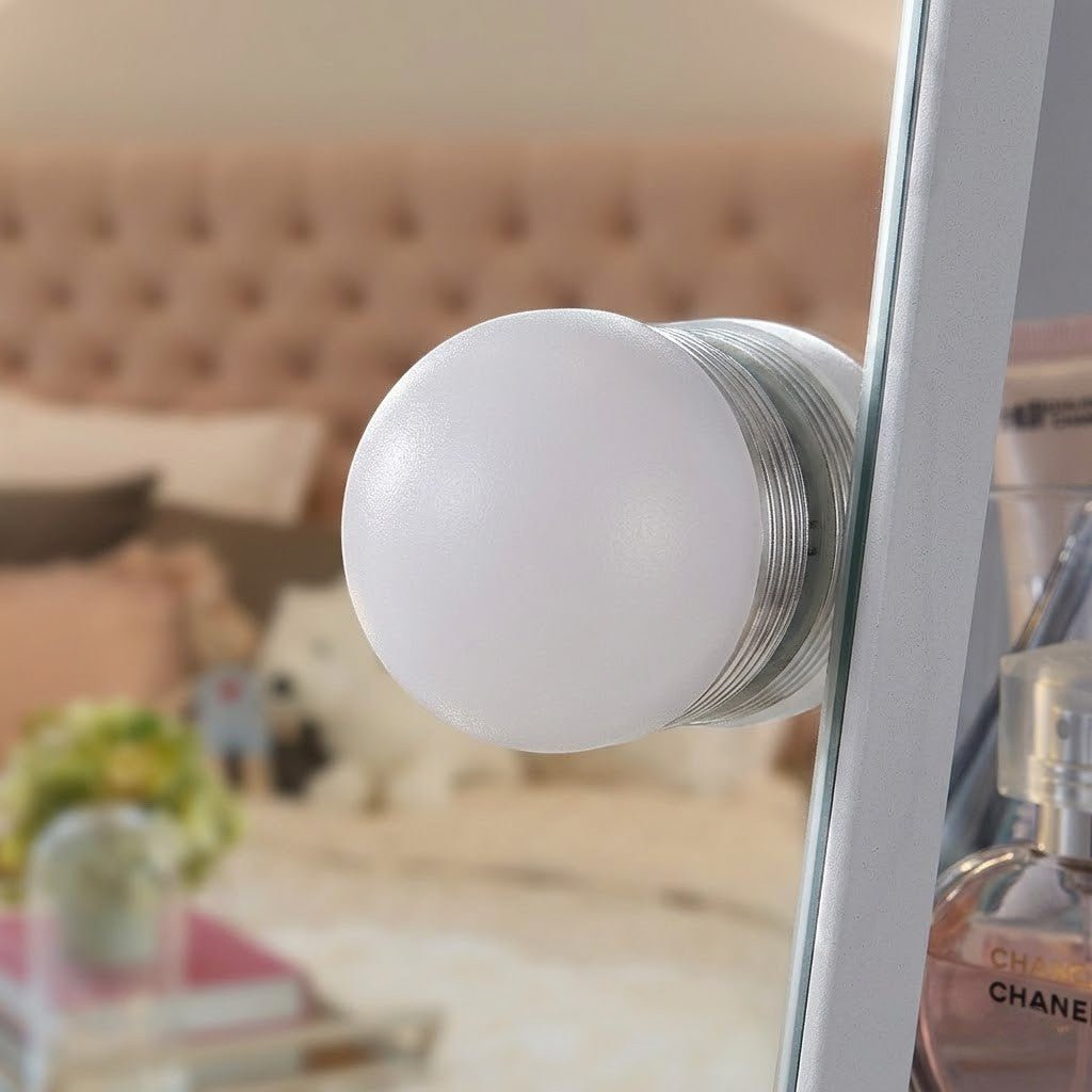 Hollywood Vanity Mirror with LED Bulbs 360° Rotation - Tegulane Global