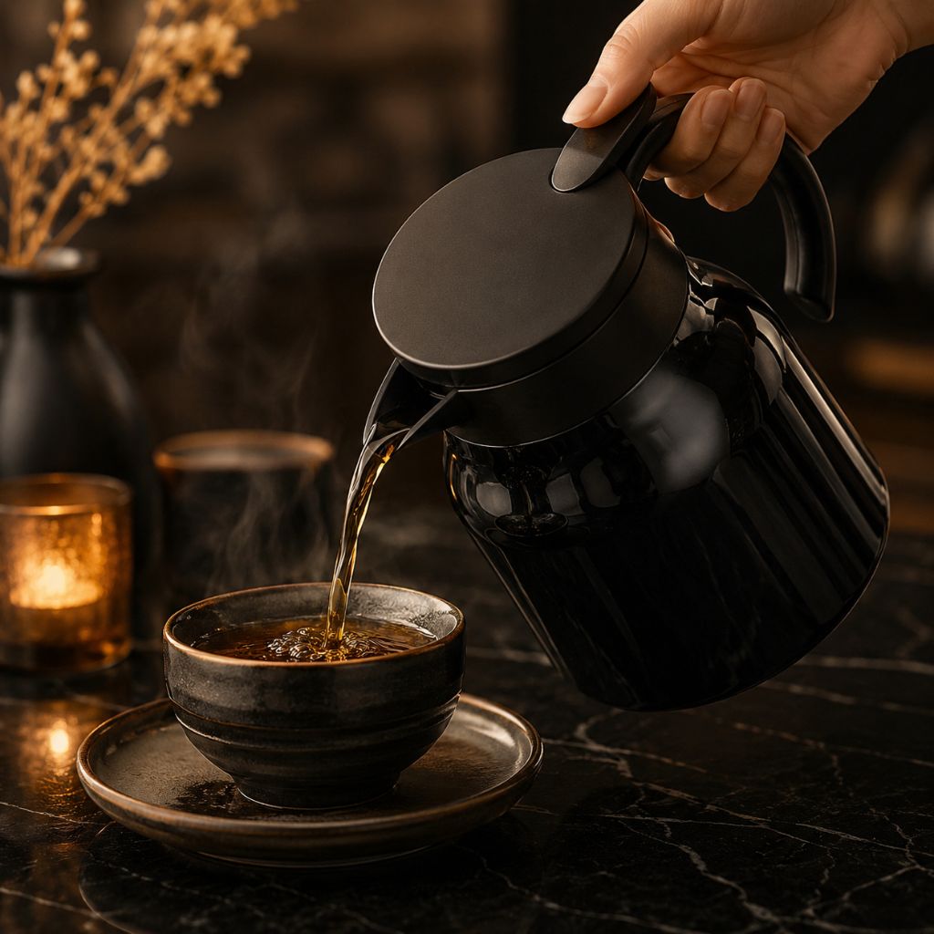 Insulated Teapot with Built-in Infuser and Ceramic Stainless Steel Liners - Tegulane Global