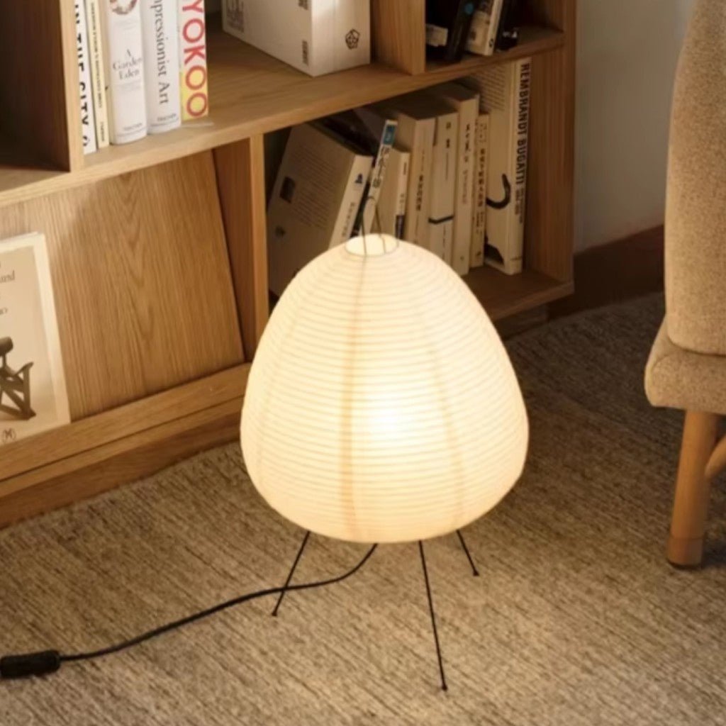 Japanese Paper Lantern Floor Lamp | Stand Light for Home - Tegulane Global