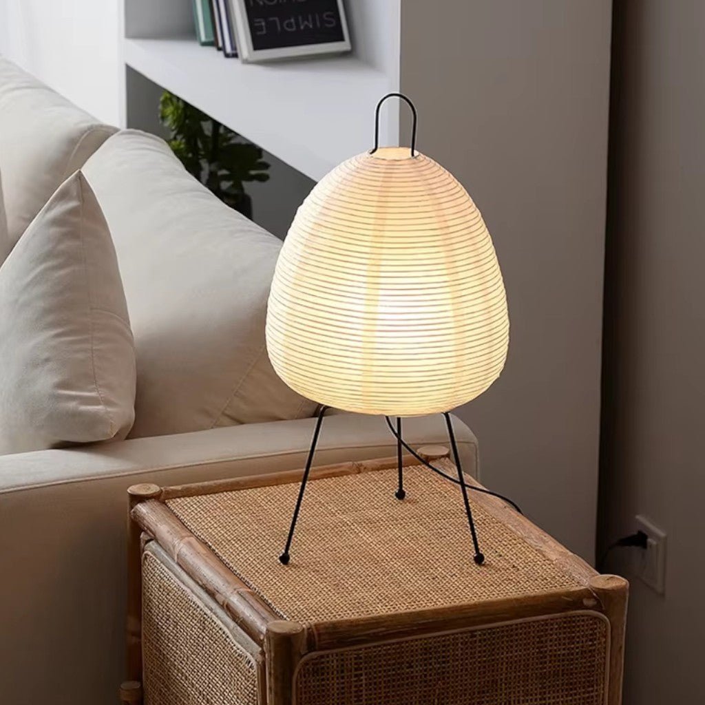 Japanese Paper Lantern Floor Lamp | Stand Light for Home - Tegulane Global