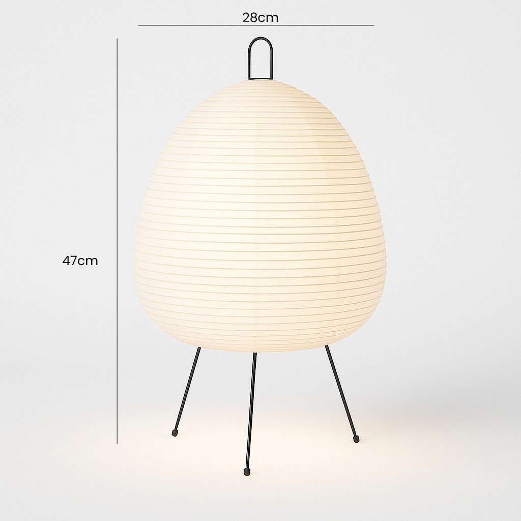 Japanese Paper Lantern Floor Lamp | Stand Light for Home - Tegulane Global