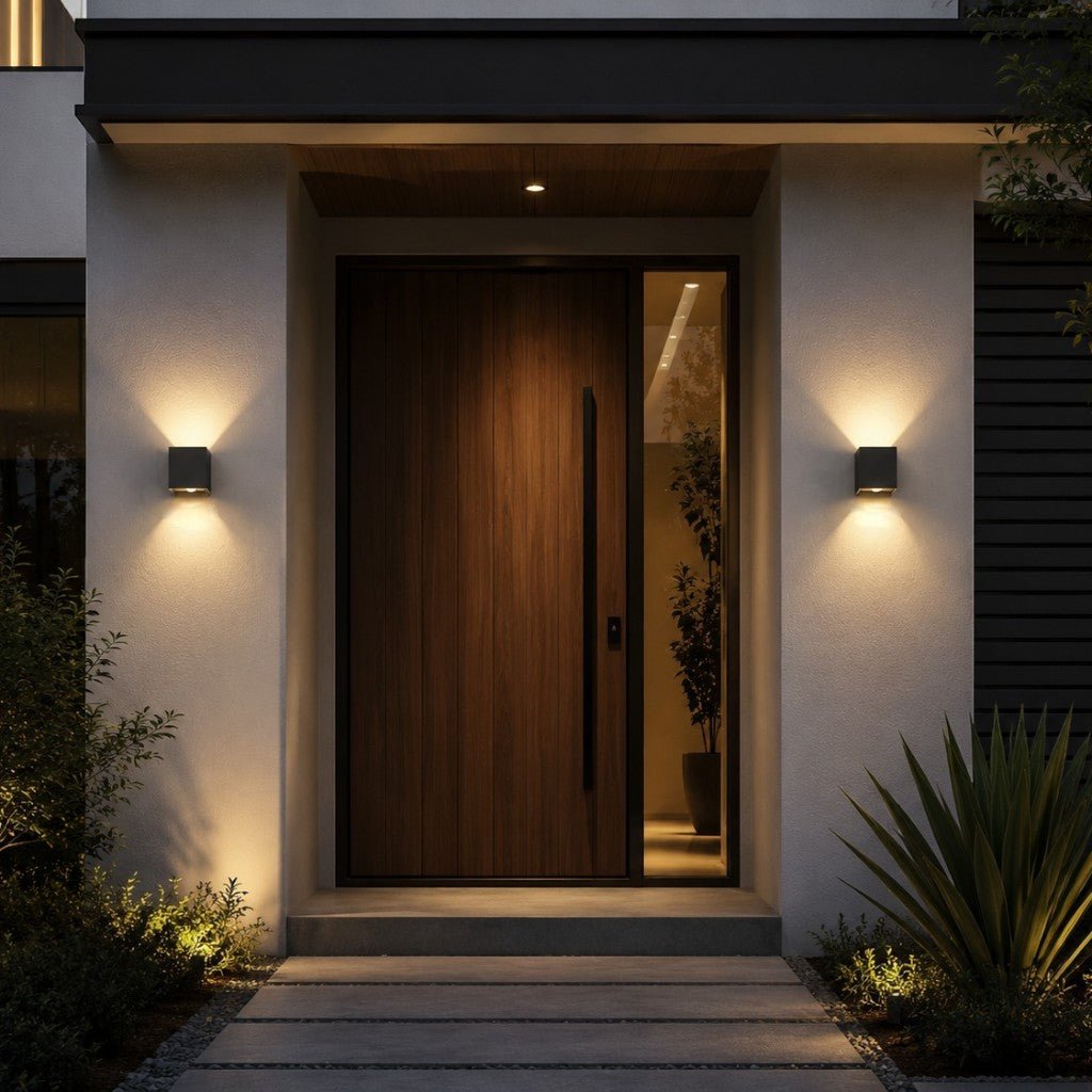 LED Outdoor Wall Light Motion Sensor IP65 Up Down Sconce - Tegulane Global