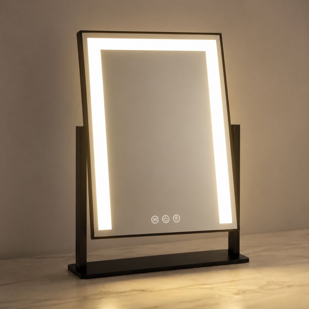 Lighted Vanity Makeup Mirror 3 Colour LED Touch Control 15x Magnifying