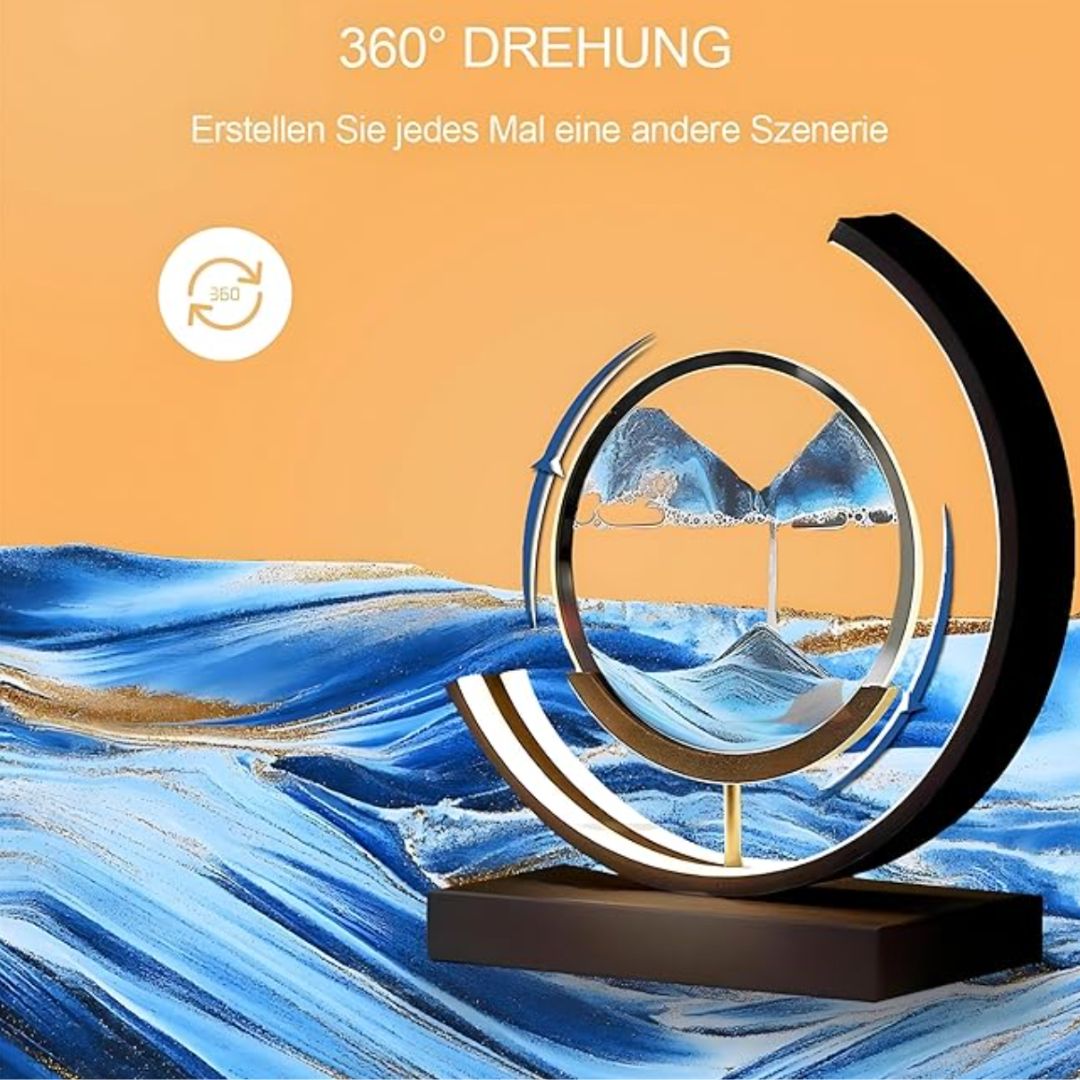 lluminated Sandscapes Art for Tranquil Home Decor - Tegulane Global