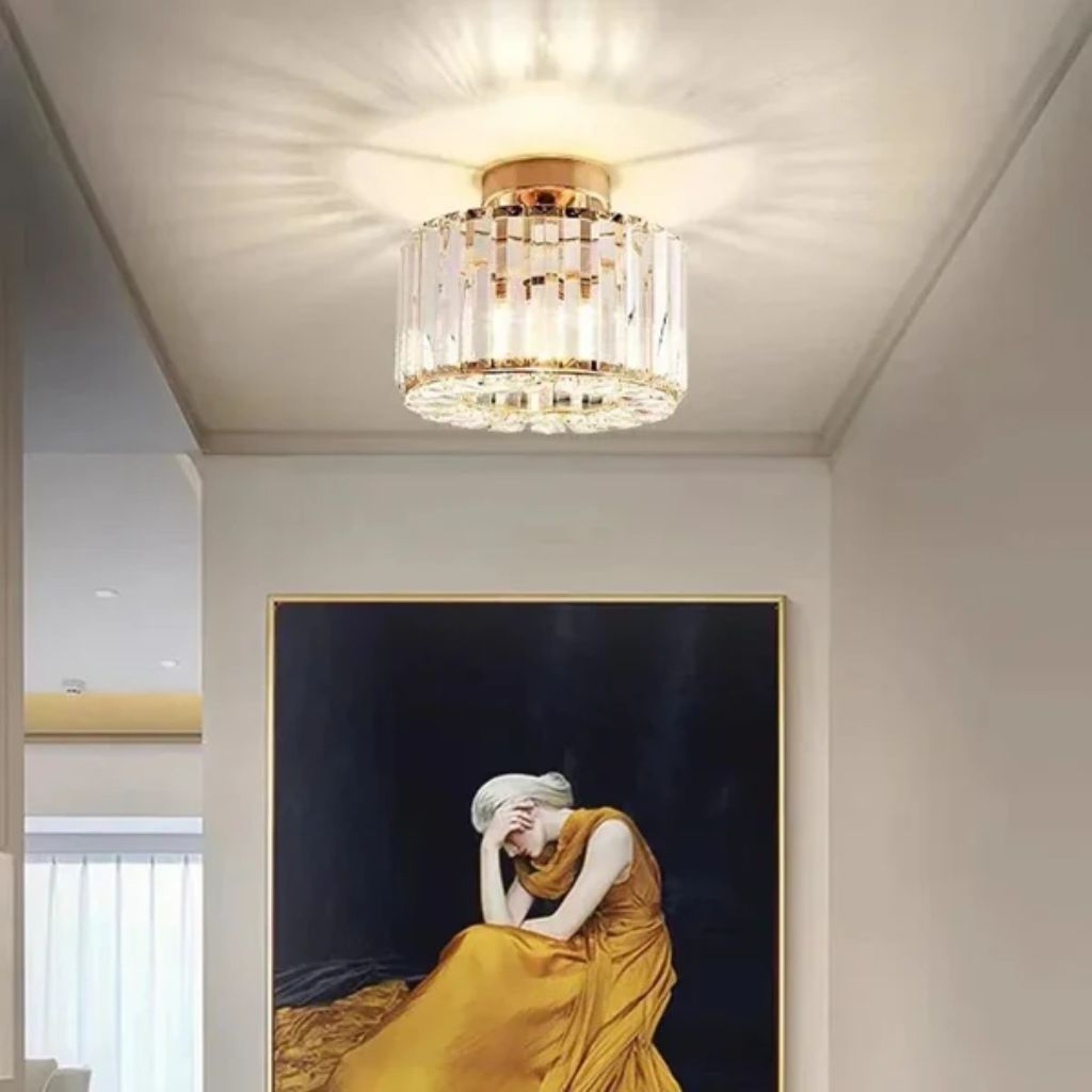 Luxury Crystal Ceiling Lamp – Elegant & Timeless Illumination - Tegulane Global