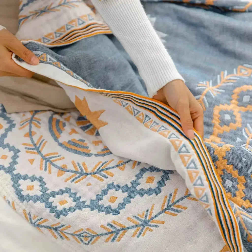Mandala Cotton Throw Blanket - Tegulane Global