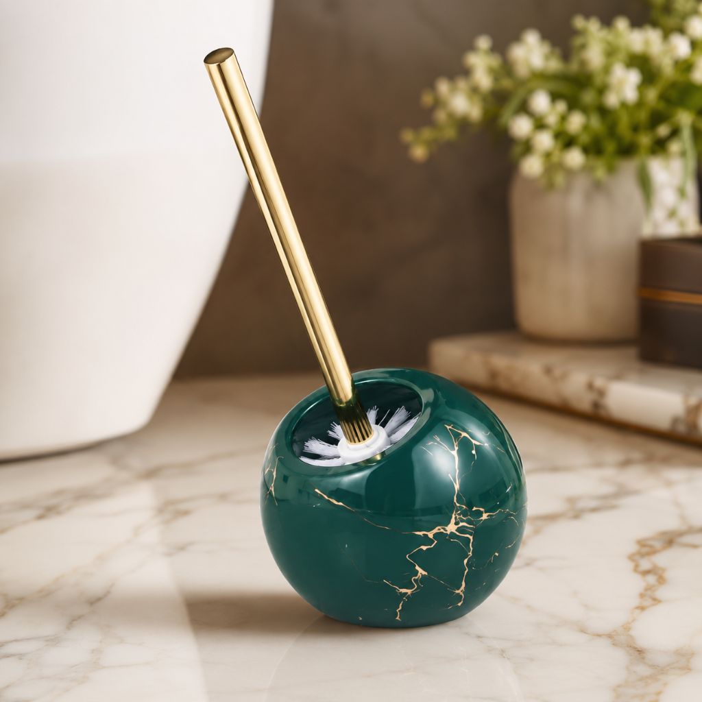 Marble Toilet Brush and Holder - Tegulane Global