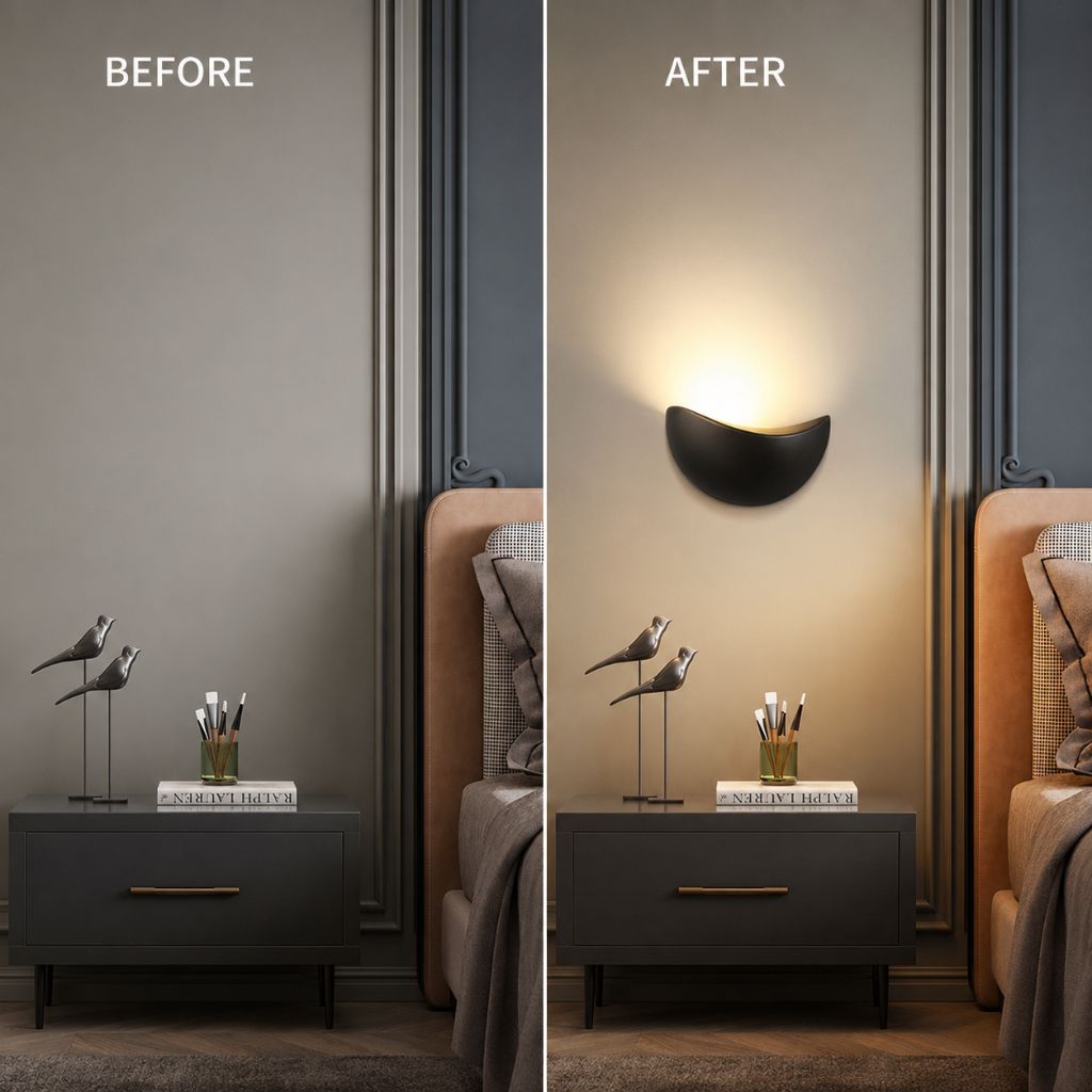 Minimalist Half-Round LED Wall Light - Tegulane Global